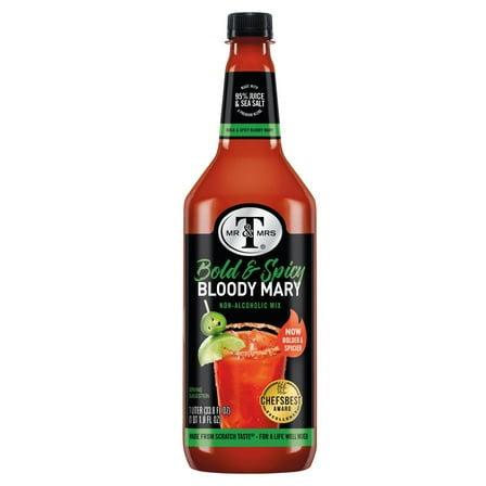 Pack of 6, Mr & Mrs T Bold & Spicy Bloody Mary Mix, 33.8 fl oz