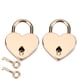 thumbnail image 2 of 2 juegos de candados en forma de corazón y cerradura de metal con llave maestra para equipaje, diario, libro, joyero, 2 of 14