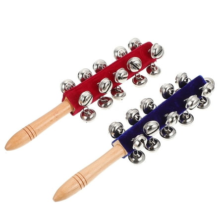 

2pcs Children s Wood Rod Bell Playthings Musical Toys Teaching Aids Children Toys