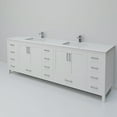 thumbnail image 5 of Jacques 84 in. W x 22 in. D White Double Bath Vanity, Cultured Marble Top, and Faucet Set, 5 of 8