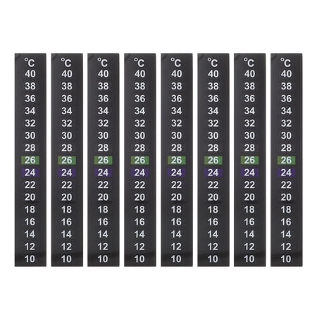 Milisten 8Pcs Aquarium Water Temperature Sticker for Accurate Fish Tank Temperature Testing