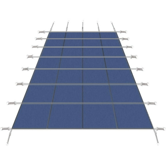 Commercial Inground Pool Covers,  Heavy Duty Pool Safety Cover, UL Classified to ASTM F1346, 500 Lbs Capacity, UV Resistant & Water-Saving, Easy Set Up for Home & Commercial Use