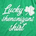 thumbnail image 2 of Womens Lucky Shenanigans Shirt Funny Saint Patricks Day Parade Tee Womens Graphic Tees, 2 of 9