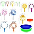 thumbnail image 4 of Juego de varitas de burbujas grandes, 15 piezas de juguetes grandes para hacer burbujas con bandeja a granel para niños, juguetes de burbujas de verano para exteriores, regalo de cumpleaños, 4 of 5