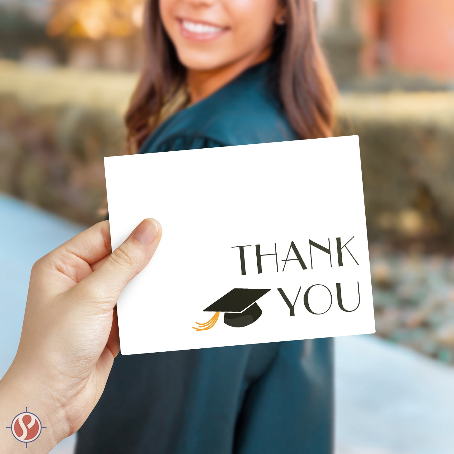 2026 Graduation Thank You Cards – Cute and Stylish Greeting, Appreciation, Celebratory Card | A2 Size – 4.25 x 5.5” When Folded | 80lb Cover (216gsm) | 25 Cards and Envelopes per Pack