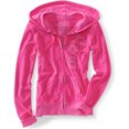 thumbnail image 1 of Sudadera con capucha y cremallera Aeropostale para mujer color rosa grande, 1 of 2