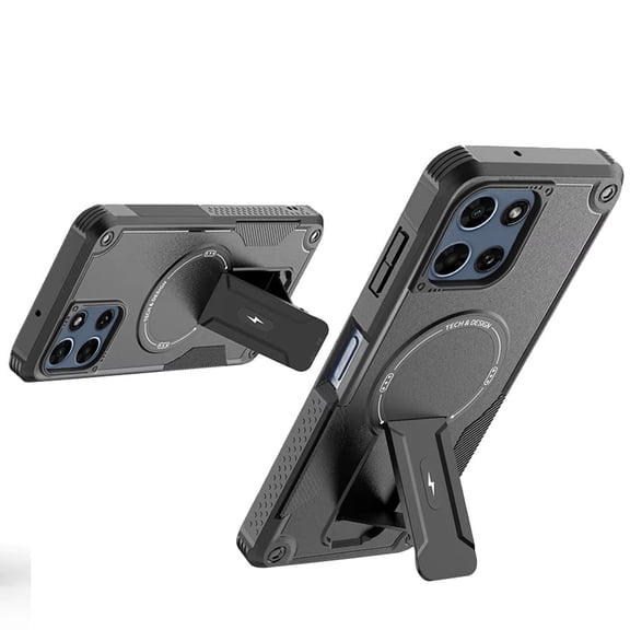 XPM for Motorola Moto G 5G 2026/2025 Magnetic Invisible Kickstand Holder with Magsafe, Slim Fit Shockproof Hybrid Military Grade Heavy Duty Phone Case Cover (Black)