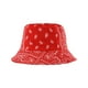 thumbnail image 1 of Sonducket Y elegante sombrero de cubo negro para actividades al aire libre sombrero de cubo blanco sombreros de pescador gorras cómodas y Sombreros rojo M (56-58 cm), 1 of 6