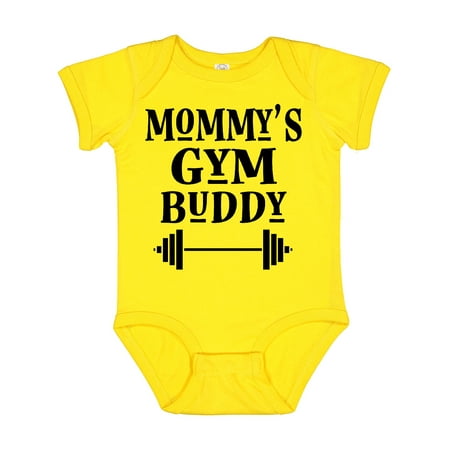 

Inktastic Mommy Gym Buddy Workout Gift Baby Boy or Baby Girl Bodysuit