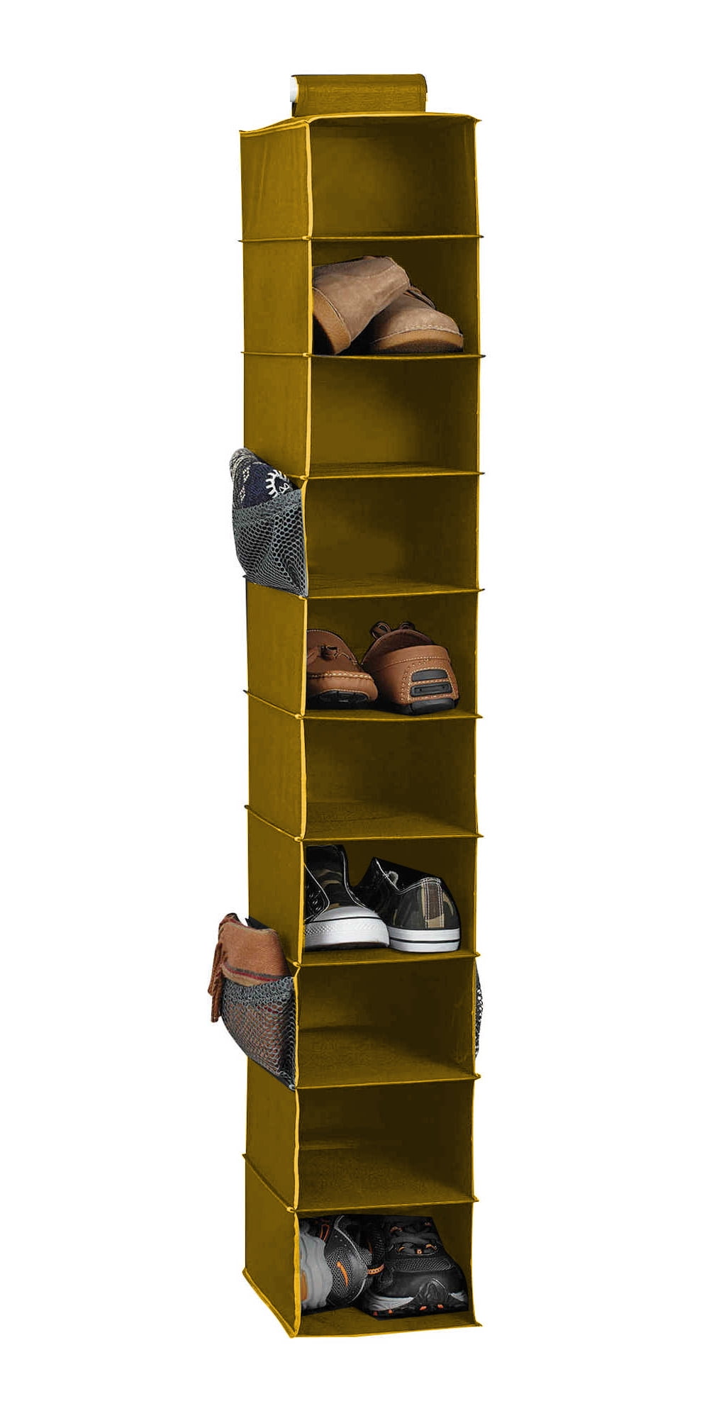 shoe dividers shelves on Signature Home Brands Heavyweight Durable 10 Shelf Shoe Organizer Walmart Com Walmart Com