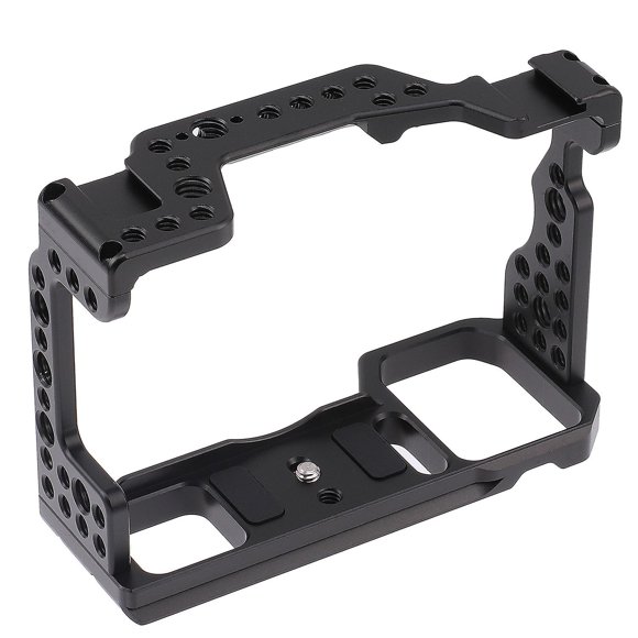 Camera Cage Aluminum Alloy Video Cage Replacement for Sony A7M3 A7R3 A9 Mirrorless Camera with Cold