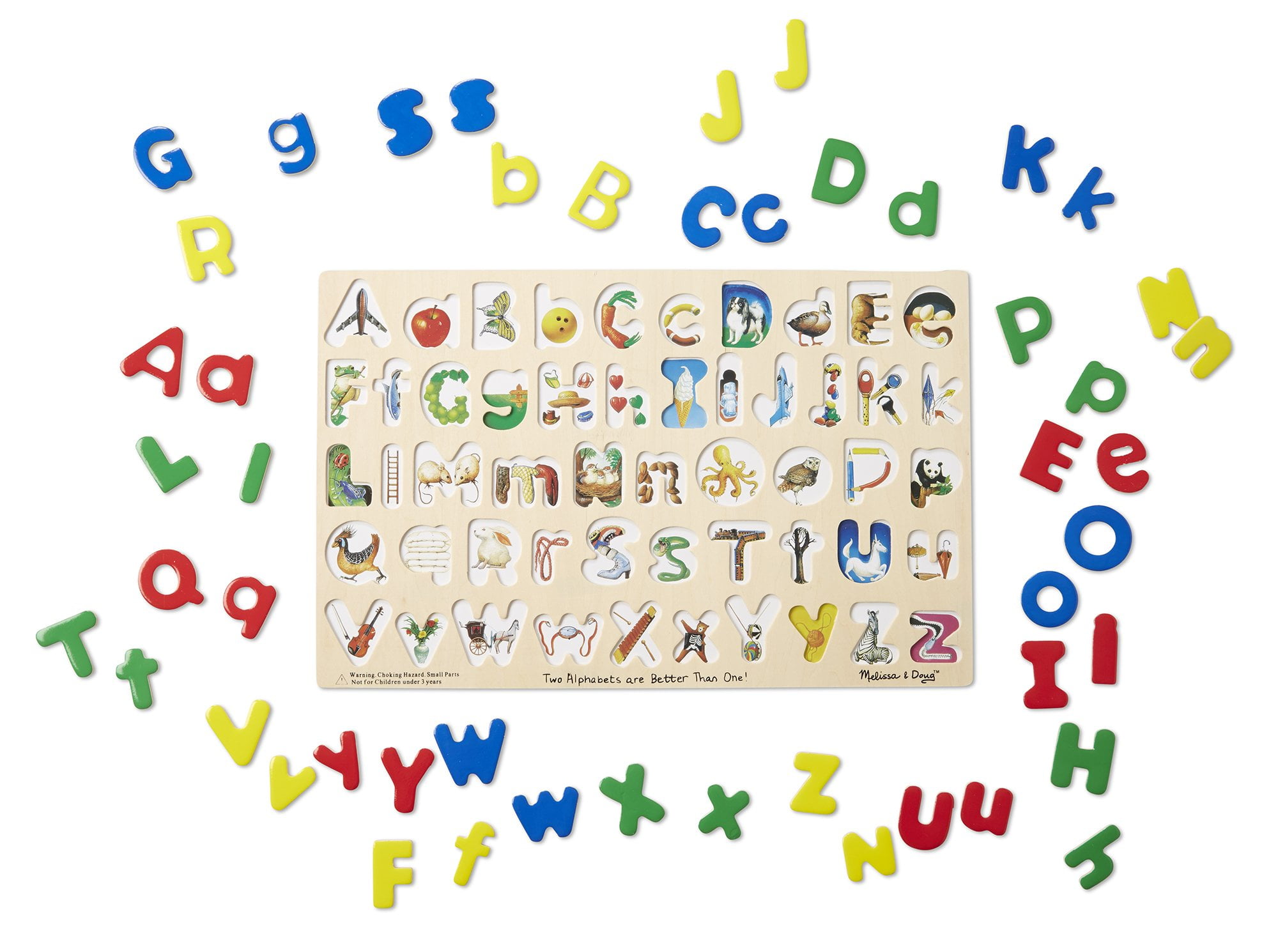 52 pcs Melissa & Doug Upper & Lower Case Alphabet Letters Wooden Puzzle