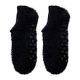 thumbnail image 3 of Women's Soft Sole Slipper Socks with Grippers, Thick Warm Cozy Sherpa Lined Home Socks Set, Cable Knitted Non- Fluffy Winter House Bedroom Slippers, 3 of 4