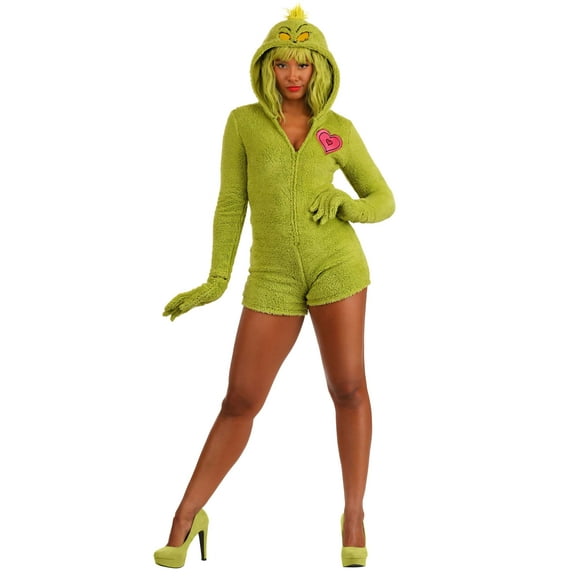 Women's Dr. Seuss Grinch Costume Romper