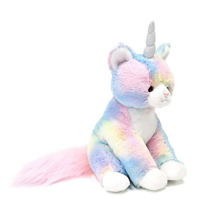 GUND Rainbow Shimmer Caticorn Plush Stuffed Unicorn Cat 9 Multicolor