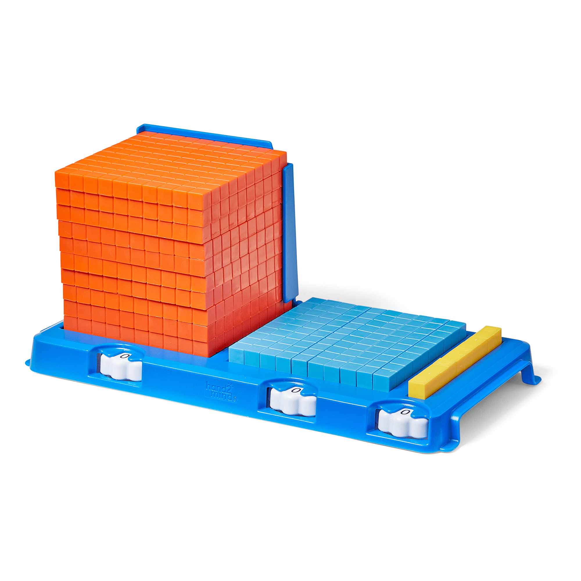 hand2mind Place Value Frame with Base Ten Blocks, Math Manipulatives for Elementary School