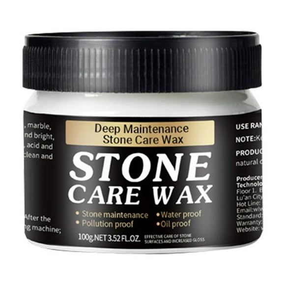 YATLTE Stone Polishing Care Wax, Granite Cleaner and Polish, Restoration Care, Suit for Marble Furniture, Quartz Countertop, Stone Polish Protection, Stone Floor, Stone Walls