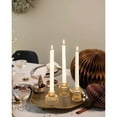 thumbnail image 5 of HofferRuffer Set of 6 Taper Glass Candle Holders, Tealight Candlestick Holders for Table Centerpieces, Festival, Wedding Decor and Dinner Party (Yellow), 5 of 7