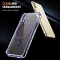 thumbnail image 2 of Magnetic for iPhone XS / X Case, [Compatible with MagSafe] [Full Camera Protection] [10FT Drop Protection] Non-Yellowing Shockproof Protective Slim Phone Case for iPhone XS / X,Purple, 2 of 7