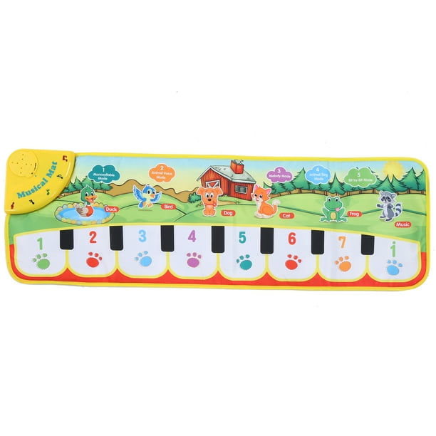 Manta de piano para niños, alfombra musical para bebés, tapete de juego con teclado musical para niños, alfombra con teclado de piano musical, tecnología innovadora