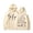 Beige, variant on Women's Letter Print Long Sleeve Hoodie with Pockets Brown XXL