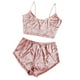 thumbnail image 2 of Conjunto de pantalones cortos de terciopelo sexy para mujer, ropa de dormir, ropa interior, lencería, regalo, rosa, XXL Methold XX000204-15, 2 of 7
