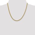 thumbnail image 2 of 14k Yellow Gold 18 Inch 4.3mm 3 Wire Wheat Chain Necklace Pendant Charm Spiga, 2 of 9