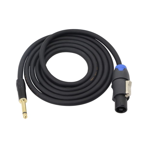 Cable de altavoz XMSJSIY Speakon macho a conector 1/4 TS de 2 m 14 AWG