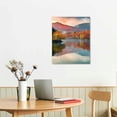 thumbnail image 2 of Creowell Relaxing Wall Art Nature Canvas North Carolina Grandfather Mountain Pictures Price Lake Blue Ridge Parkway Paintings Landscape Artwork Home Decor for Living Room Framed 16x20 in/12x16 in, 2 of 4
