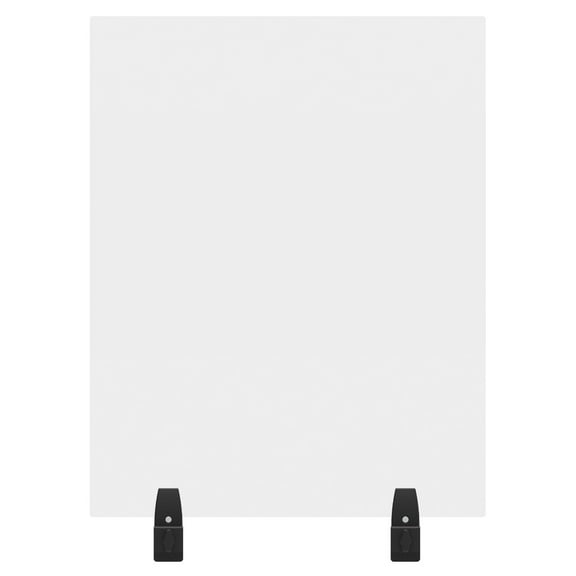 RECLAIM® Acrylic Sneeze Guard Cubicle Wall Extender - 24" x 30" Clamp-On, Clear