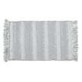 thumbnail image 4 of Maison Concepts Microfibre Striped Bath Mat With Fringe Silver (20 X 32), 4 of 4