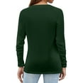 thumbnail image 3 of Hearthz Long Sleeve Tshirts Shirts for Women Fall V Neck Shirts for Women Henley Button Down Women Plus Size Blouses, 3 of 4