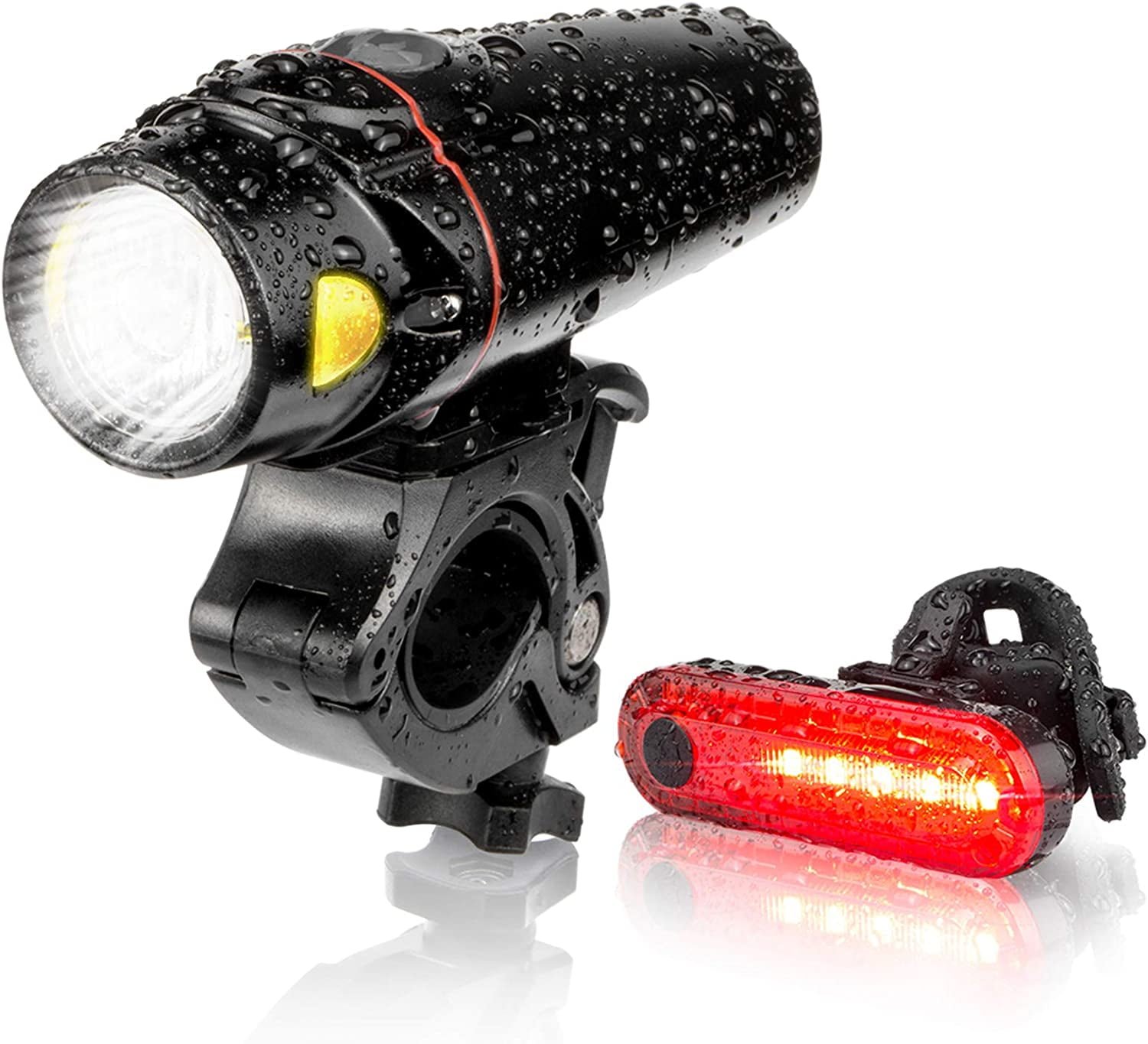 BIKE LED BRIGHT FRONT HEAD LIGHT SAFETY FLEXIBLE SILICON NO TOOLS REQUIRED 