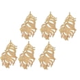thumbnail image 1 of simhoa 6 Pack Vintage Vivid Large Feather Charms Collection Metal Feather Pendants for Golden, 1 of 8