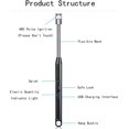 thumbnail image 4 of Vidisan Rechargeable Candle Lighter and Wick Trimmer,Candle Accessory Set,Candle Wick Clipper Wick Cutter Scissor,Electric Rechargeable Arc Lighter Display USB Lighter-Black, 4 of 7