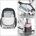 thumbnail image 4 of Soccer and Splash White Pattern 17" School Backpacks for Teens,Waterproof Oxford Fabric,S-Shape Padded Straps for School,Travel,Hiking,Camping, 4 of 6