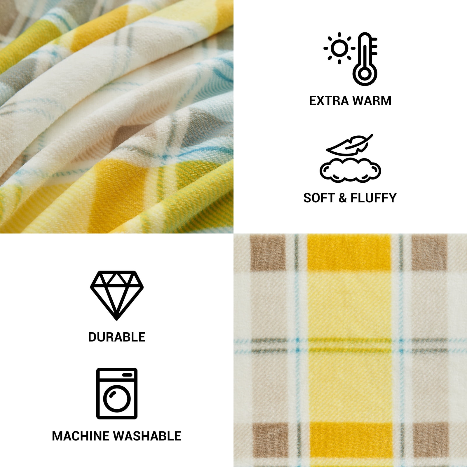 Gogreen Cozy Blanket Printed Blanket Throw Blanket - 300 GSM Fleece Blanket Throw Size Blanket for Home Decoration, Ultra Soft Blanket Microfiber Throw Blanket (Throw - 50" x 60")