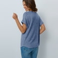thumbnail image 6 of SUNBS Womens Summer Tops Short Sleeve Sweaters Tunic Tops Dressy Casual Business Shirts, 6 of 7