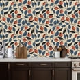 thumbnail image 2 of Peel and Stick Wallpaper 17.7in x 9.8ft Retro Floral Berries Blue Leaves Contact Paper Vinyl Self-Adhesive Removable Wall Paper for Bedroom Nursery Bathroom Renter Friendly, 2 of 8