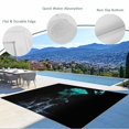 thumbnail image 4 of Fsddascl Green Roses Outdoor Rug for Patio/Deck/Porch, Non-Slip Large Area Rug 4 x 6 Ft, Modern Art Splash Flowers Butterfly Indoor Outdoor Rugs Washable Area Rugs, Reversible Camping Rug Carpet, 4 of 5