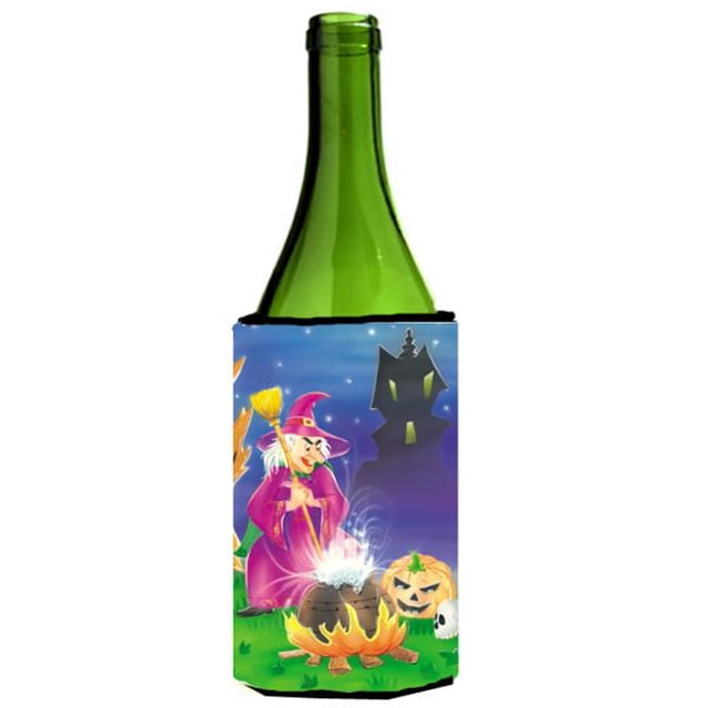 Sorcière & amp; Sa Bouteille de Vin de Château Peut Refroidir Hugger