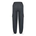 thumbnail image 6 of Timegard Cargo Pants for Women Elastic High Waist Baggy Streetwear Fall Casual Trousers with Pockets, 6 of 9
