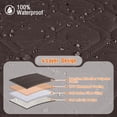 thumbnail image 5 of KINCAM Waterproof Recliner Chair Covers, Non-Slip Recliner Protector with Side Storage Pocket Washable Furniture Cover,Chocolate 23.6", 5 of 8