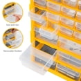 thumbnail image 7 of Deli 39 Drawers Plastic Parts Storage Cabinet, Compartment Hardware Organizer Storage for Desktop or Wall Mount,Tool Box with Drawers for Hardware, Small Parts, Craft Supplies,Black/Yellow, 7 of 7