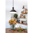 thumbnail image 2 of 83257BK-HB Lark Simon - 1 Light Pendant In Mid-Century Modern Style-10 Inches Tall and 13 Inches Wide-Black/Heritage Brass Finish, 2 of 20