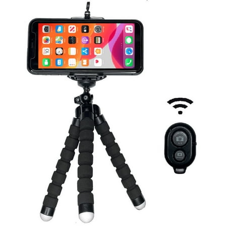 Image of Flexible Smartphone Tripod Bluetooth with Remote for Phones Cell Phone Stand