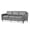 Gray, variant on Madison Mid Century Modern Furniture Genuine Leather Couches in Cognac Tan