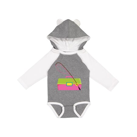 

Inktastic Fishing Tackle Girls Gift Baby Girl Long Sleeve Bodysuit