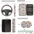 thumbnail image 7 of XYZCANDO Spider Web Halloween Bow 14 Pcs Car Seat Covers Full Set Steering Wheel Cover Center Console Pad Seat Belt Covers Headrest Covers for Most Cars SUVs Sedans, 7 of 7