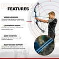 thumbnail image 3 of Genesis Mini, Youth Compound Bow & Arrow Set, Draw Hand-Right, Blue, 3 of 13